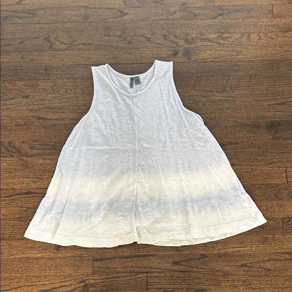 Left of Center Women’s White and Blue Women's Tank Top Size Small